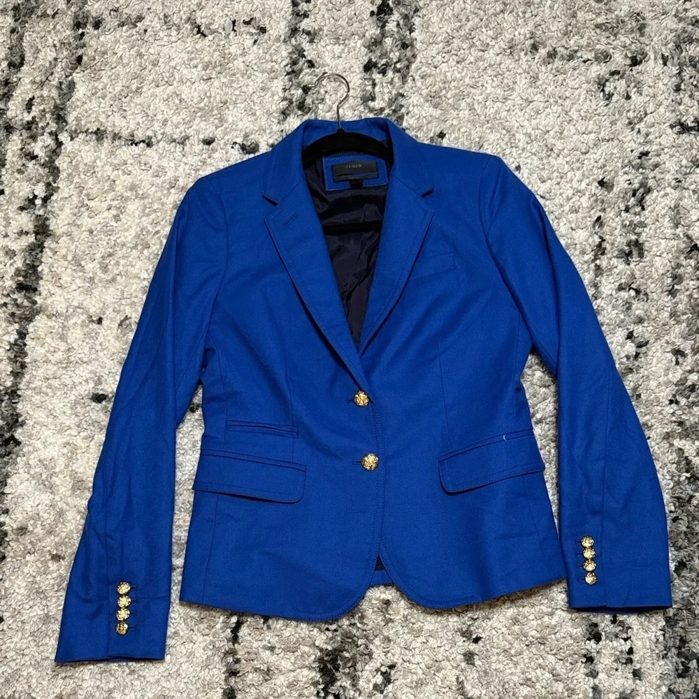 💙J. Crew Royal Blue Blazer with Gold Accents